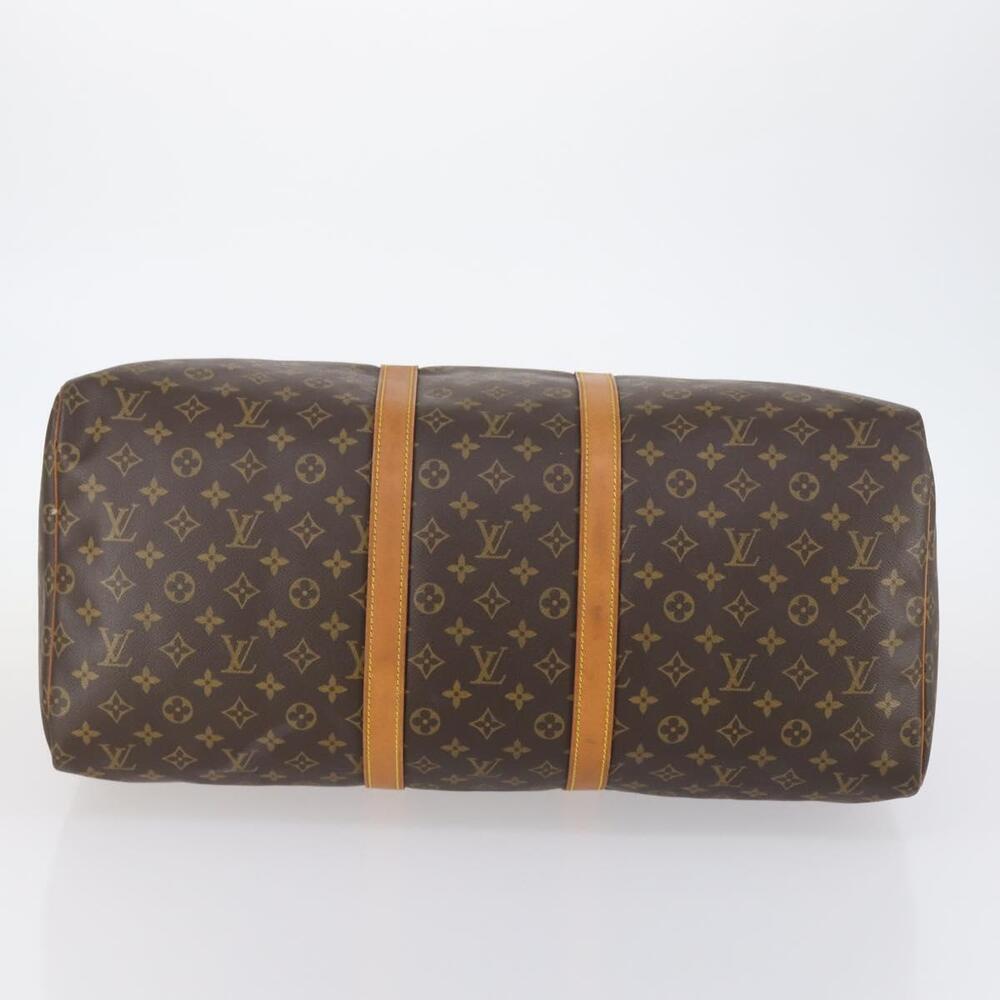 LOUIS VUITTON Monogram Keepall 55 Boston Bag M41424 LV Auth 142478 - Picture 5 of 16